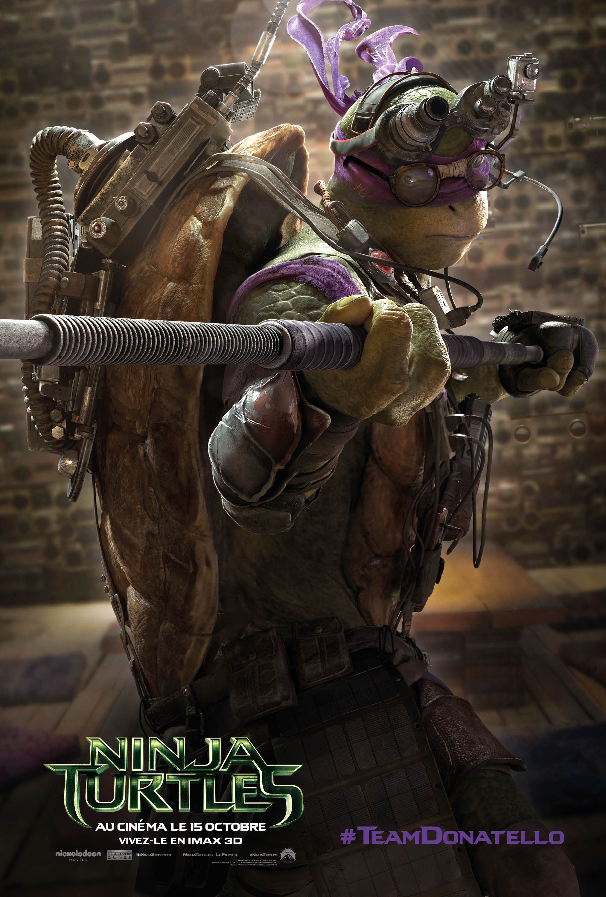 Poster Turtle Reveal N°4 - Donatello - Ninja Turtles (3D) (2014) - Images  du film