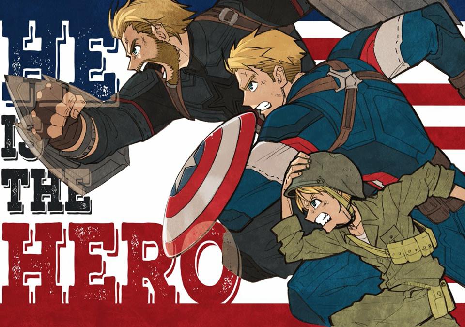 Un fanart de Captain America à la sauce My Hero Academia - Mangas et ...