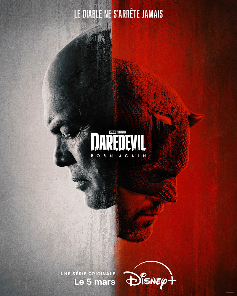 Daredevil Born Again Poster FR : Le diable ne s'arrête jamais