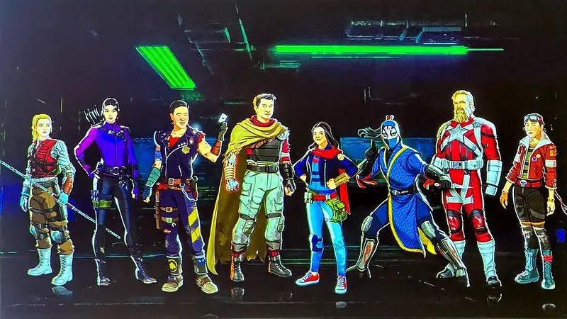 Character Designs des héros survivants dans la série Marvel Animation Marvel Zombies